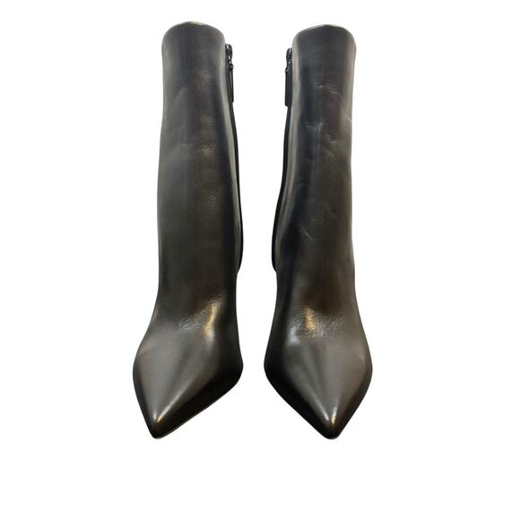 Saint Laurent Opyum YSL Ankle Booties Sculpted Heel Leather Statement Winter 5.5 - Picture 5 of 14